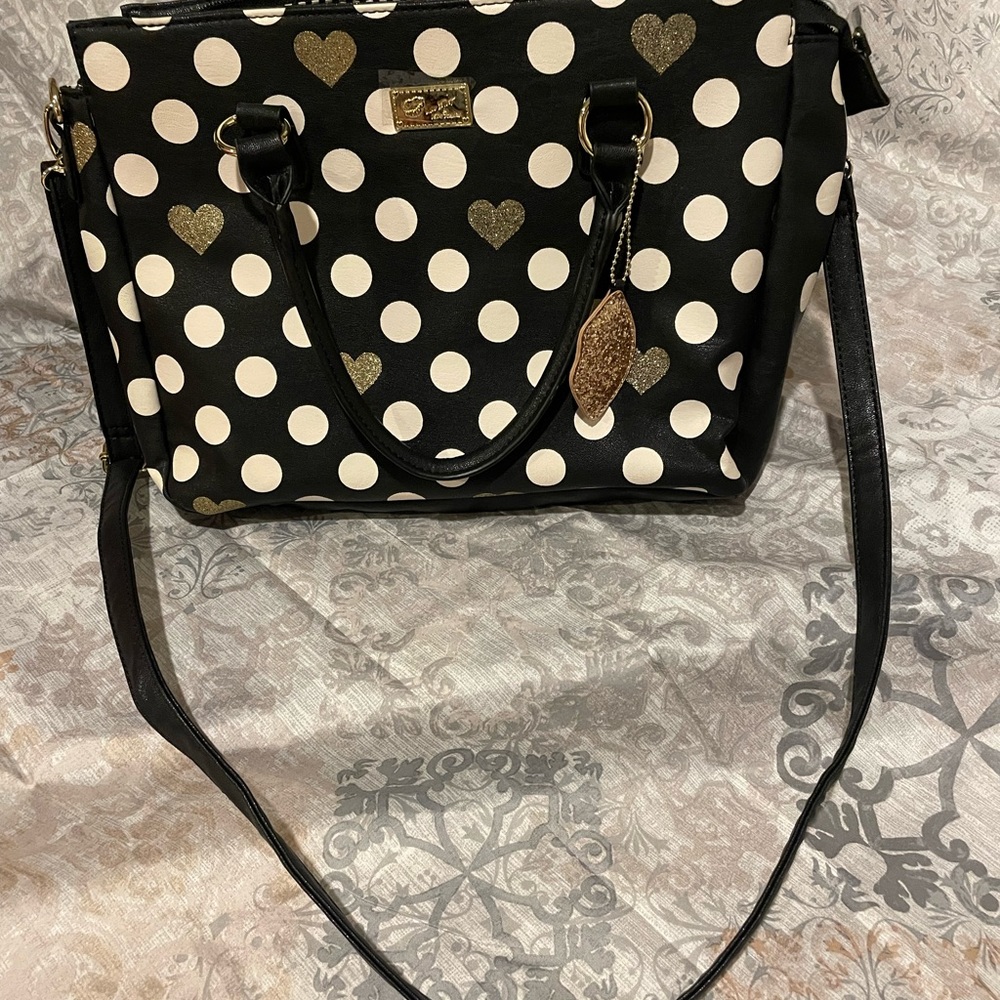 NWOT Betsy Johnson leather purse.